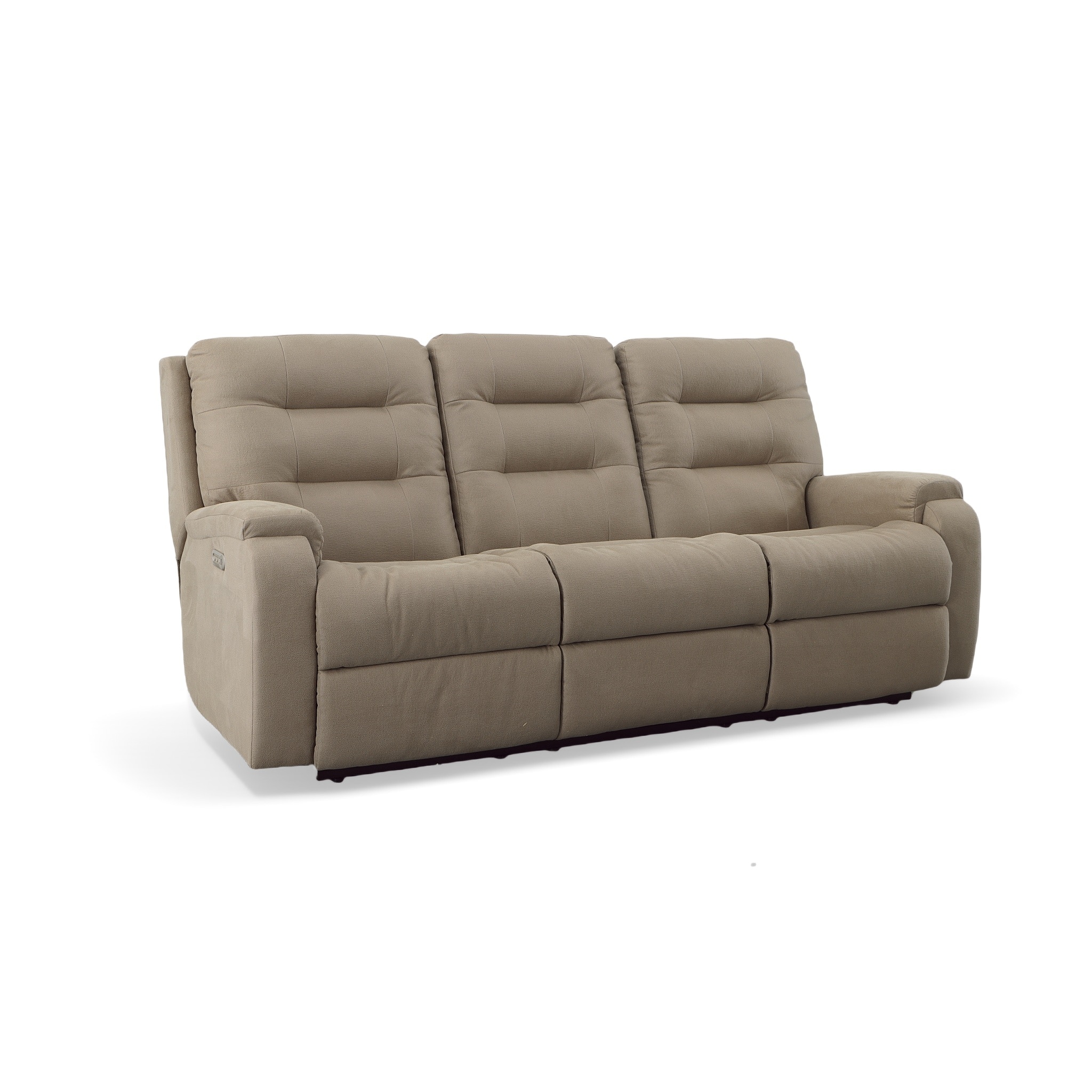 Flexsteel Living Room Power Reclining Sofa with Power Headrests